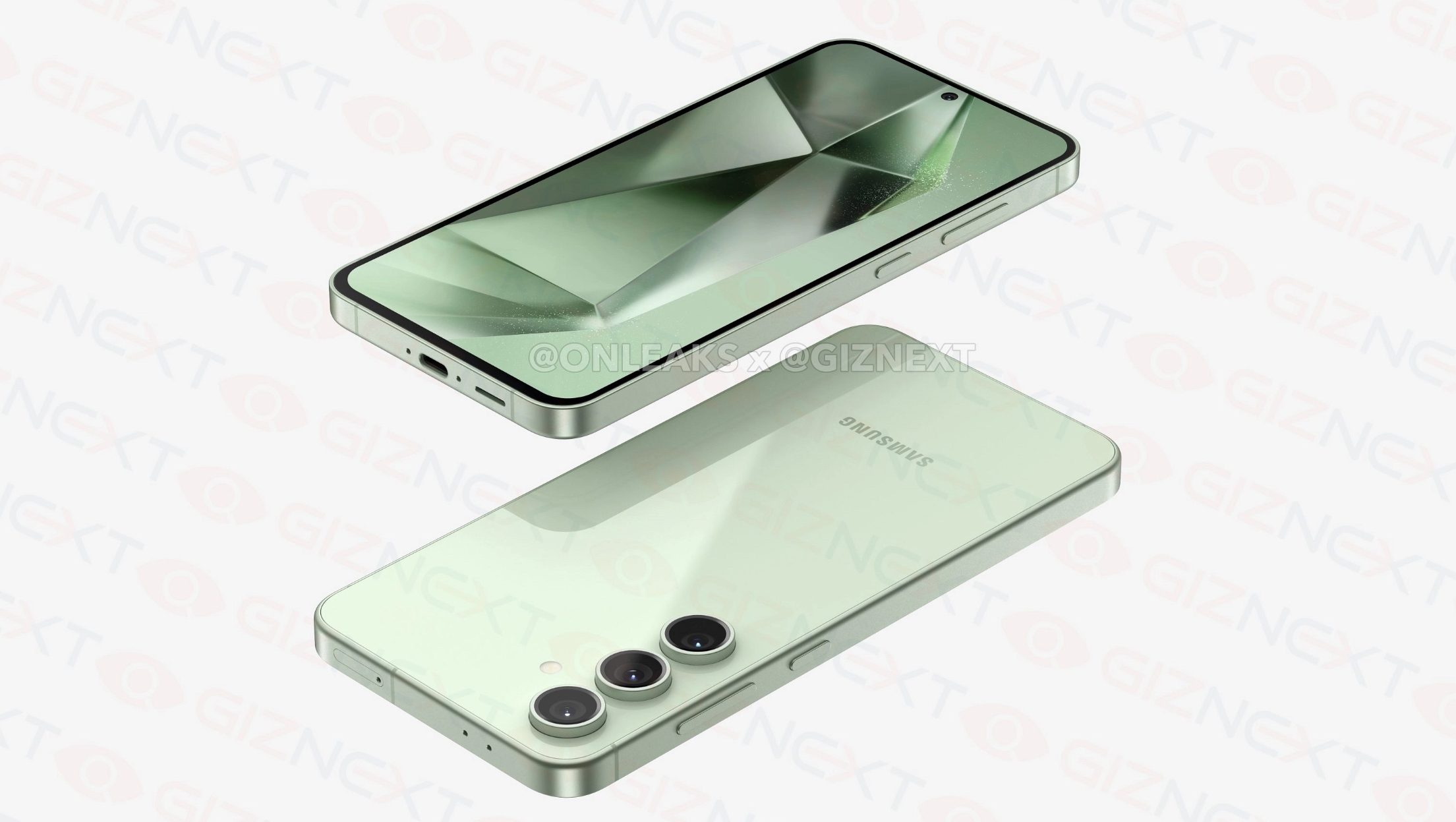 An unofficial render of the Samsung Galaxy S24 FE