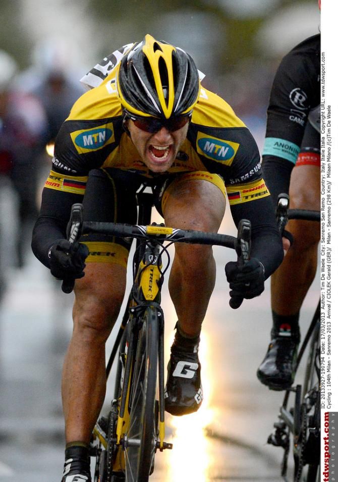 Gerald Ciolek (MTN Qhubeka) was a surprise winner in 2013