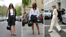 Three women wearing summer outfits