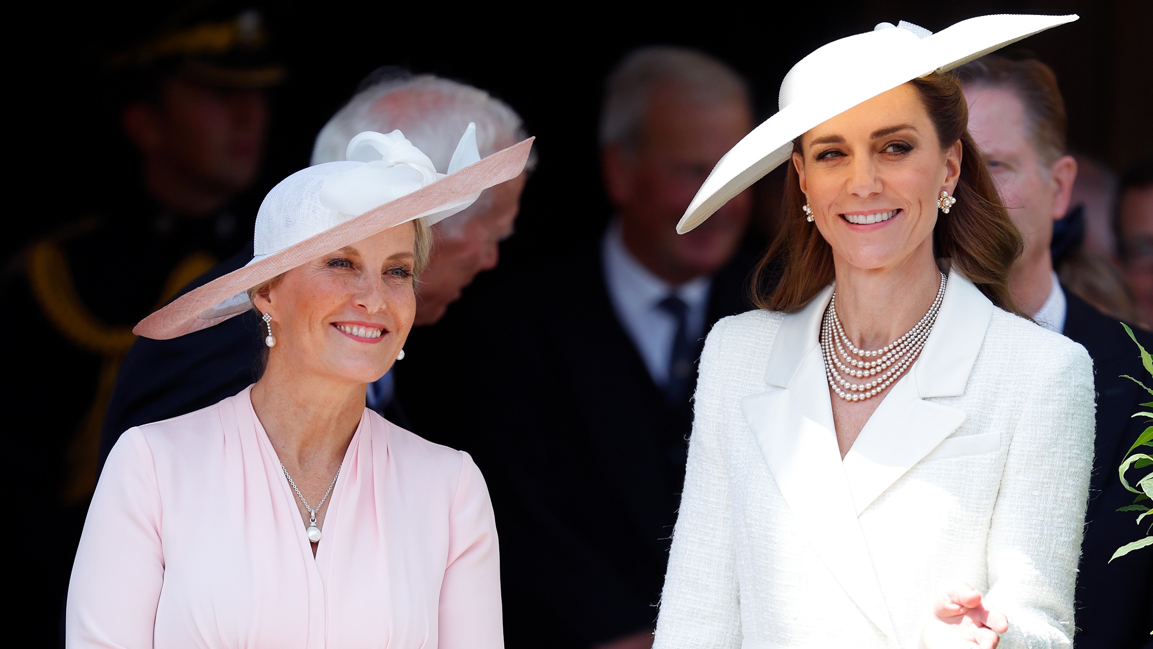 Sophie, Duchess of Edinburgh and Catherine, Princess of Wales attend the Order of the Garter service at St. George's Chapel