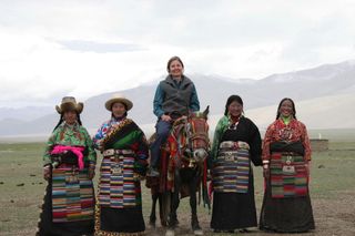 Cynthia Beall has known these Tibetan nomad women for more than 20 years. She has been returning to their camp to study how Tibetan nomads survive in their harsh, high-altitude environment.