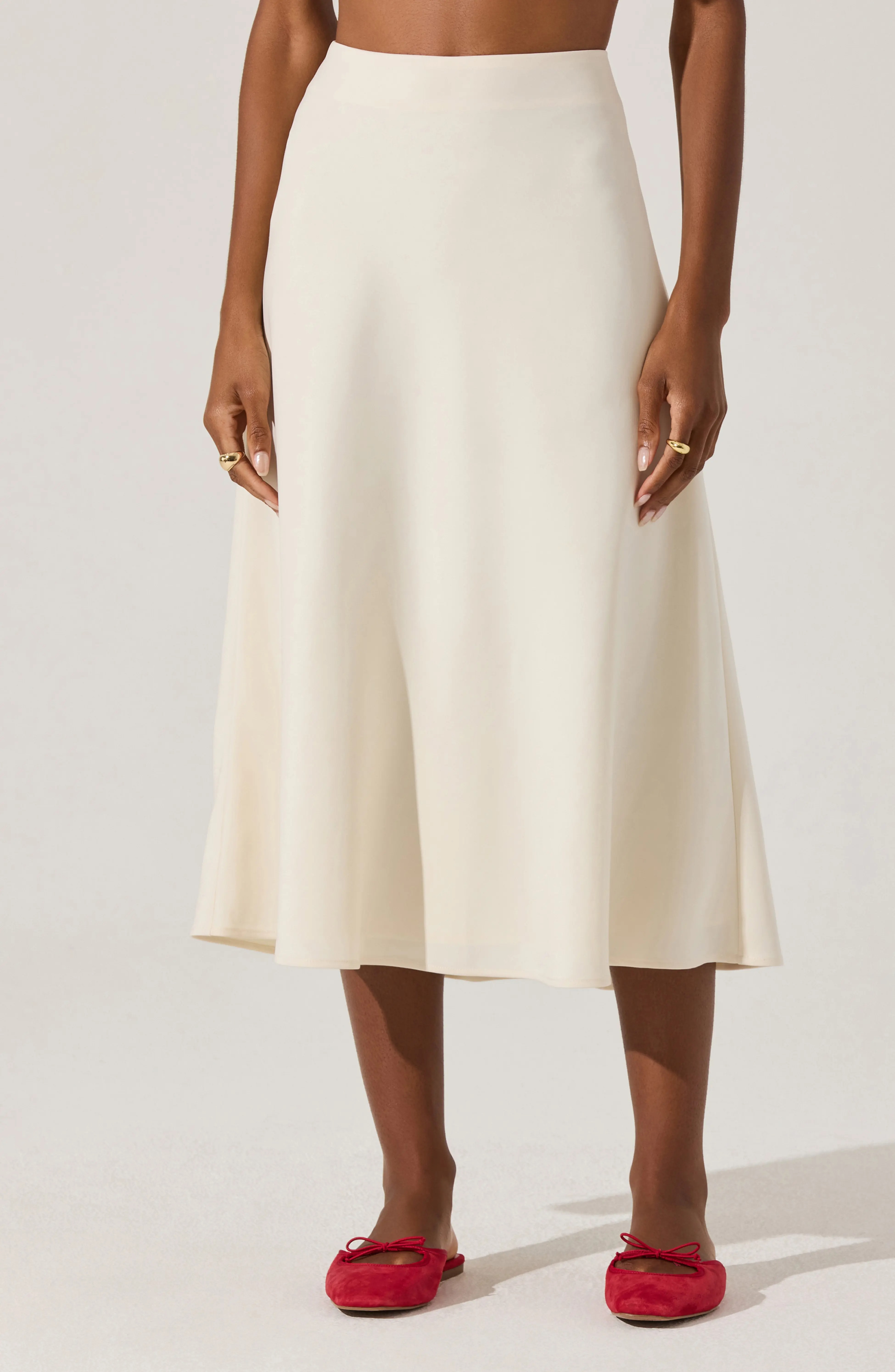 ASTR the Label, Flared Midi Skirt