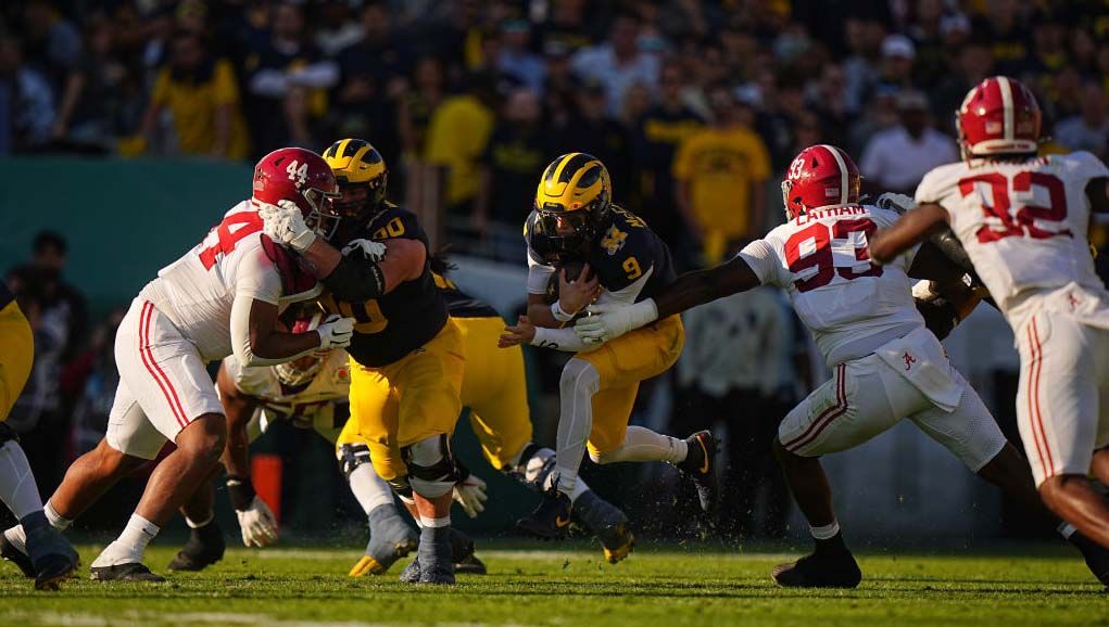 Michigan vs. Alabama in 2024 Rose Bowl 