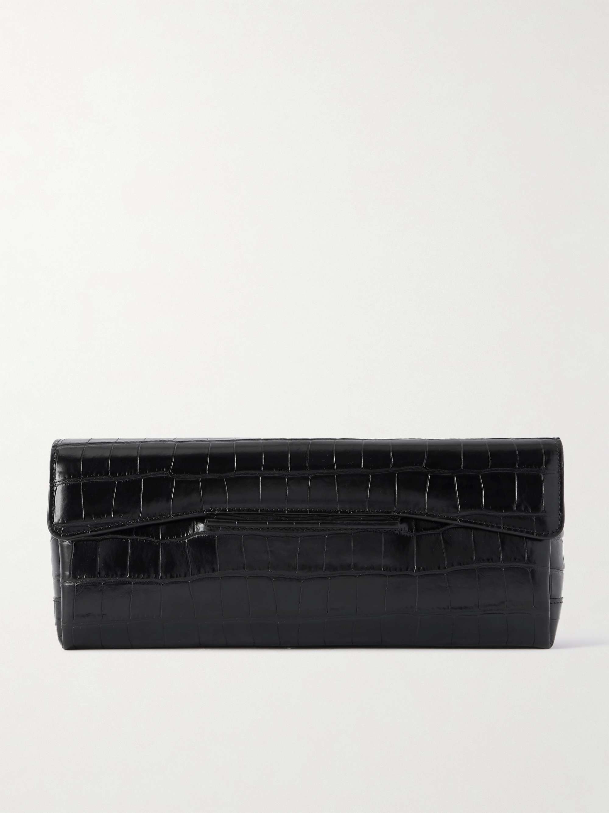 T-Lock Croc-Effect Clutch