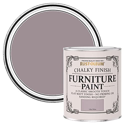 Rust-Oleum Chalk Chalky Furniture Paint Lilac Wine 750ml, Ro0070021g1
