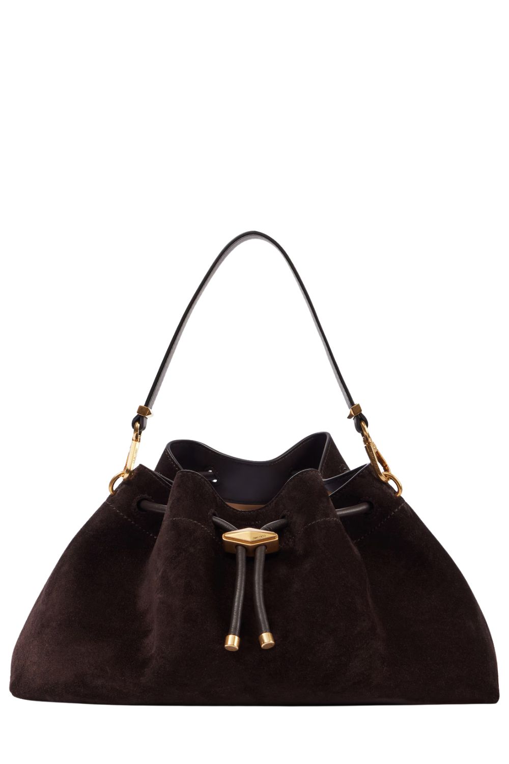 Jimmy Choo Bon Bon Small suede bucket bag