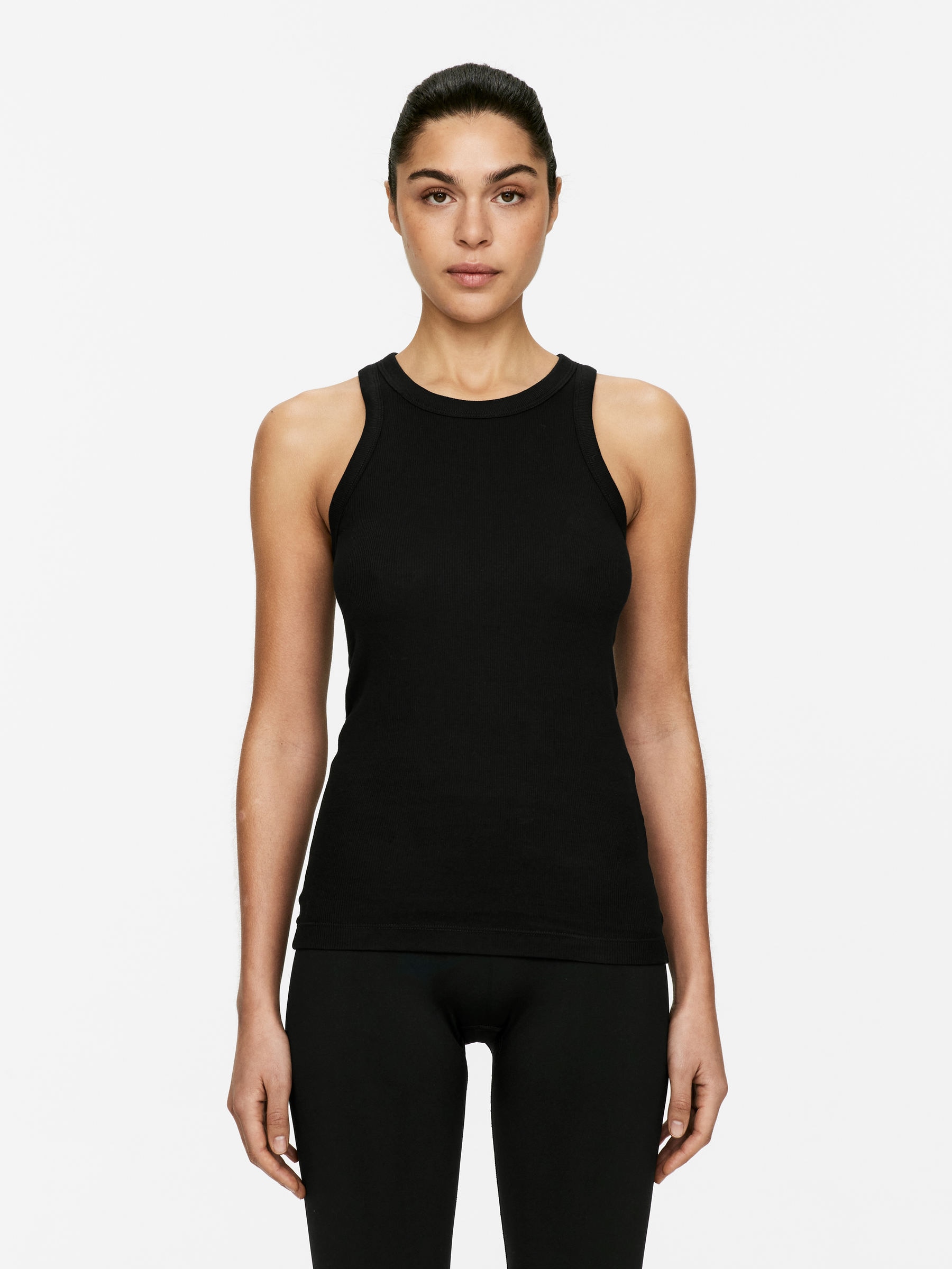 Rib Racer Tank Top 
 Black 
 Women 
 Arket Gb