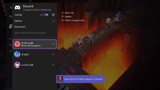 Image of the new Discord and Xbox feature.