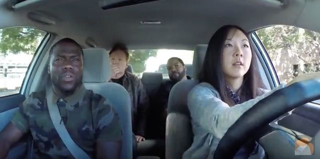 Kevin Hart, Conan O&amp;#039;Brien, and Ice Cube take a student driver for a spin.