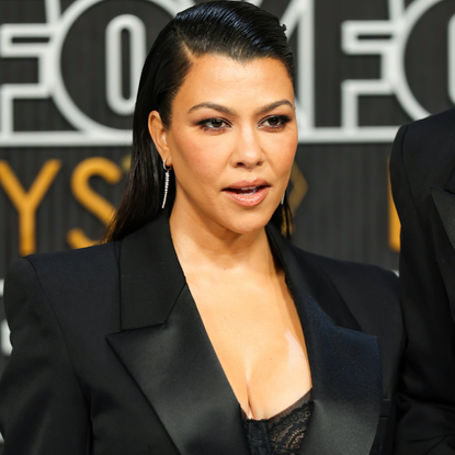 Kourtney Kardashian attends the 75th Primetime Emmy Awards at Peacock Theater on January 15, 2024 in Los Angeles, California. (Photo by Neilson Barnard/Getty Images)