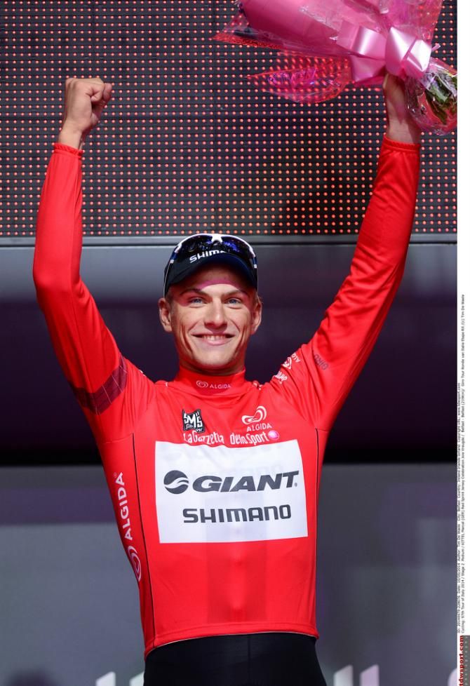Marcel Kittel (Giant-Shimano) in the first sprinters jersey of 2014