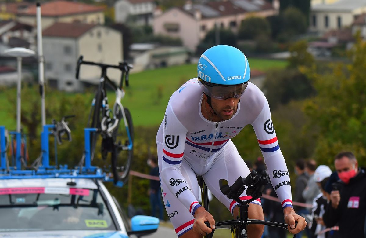 Alex Dowsett during stage 14 time trial at the Giro d'Italia
