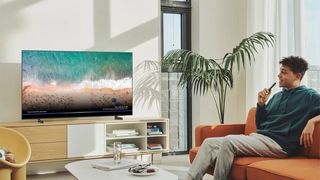 Samsung Q60C in living room