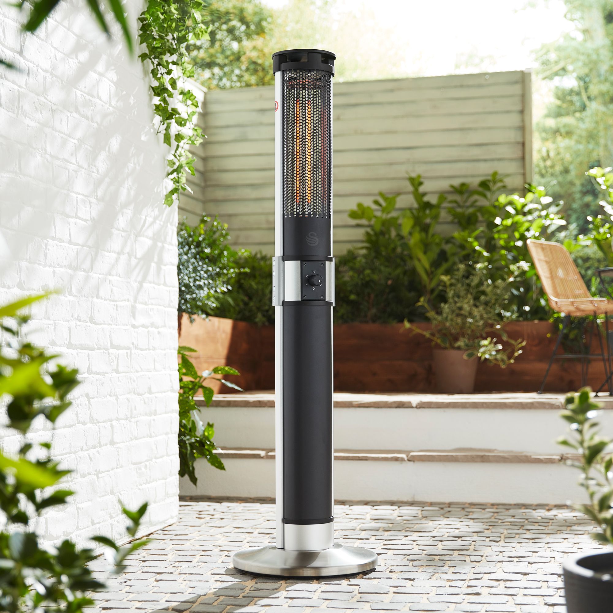 Swans Column Swan Column Patio Heater review: tried and tested | Ideal Home