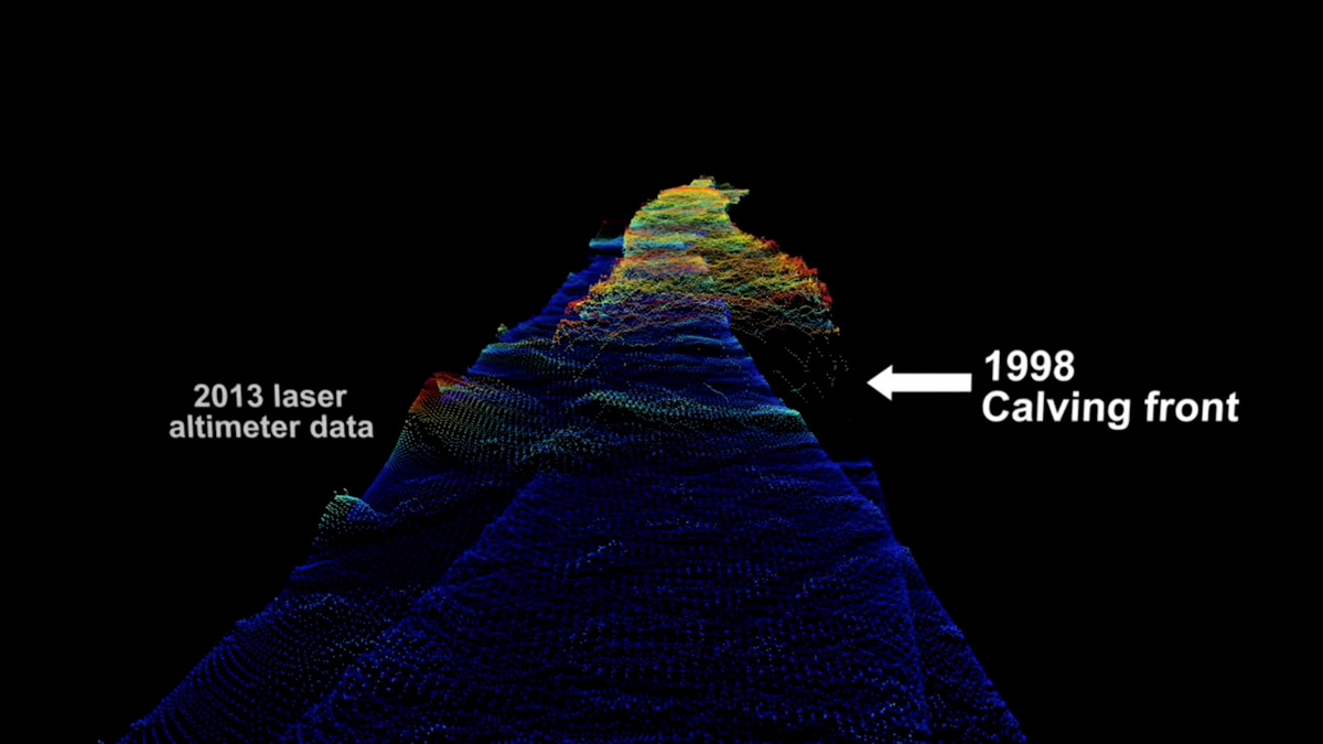 Greenland’s massive Helheim Glacier changes