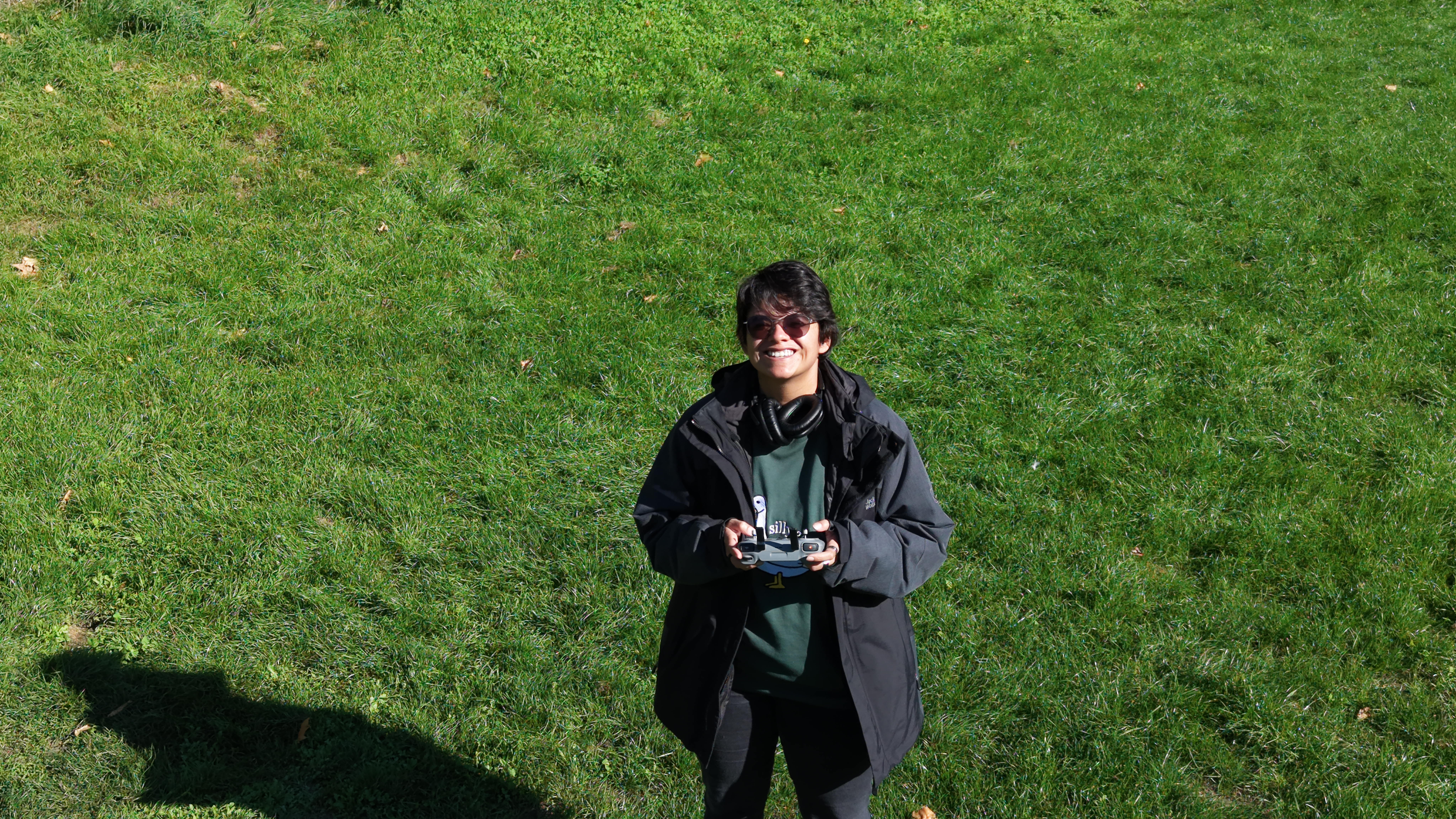 A photo of a person taken on a DJI Mini 5 Pro drone
