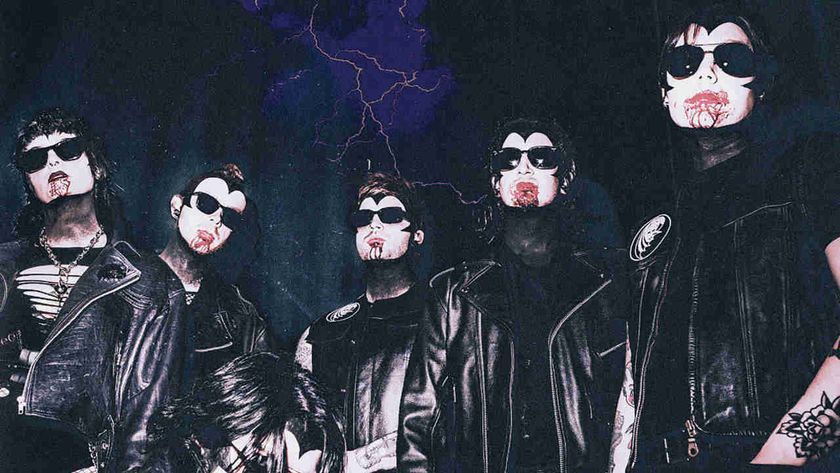 Creeper posing for a photograph while covered in blood