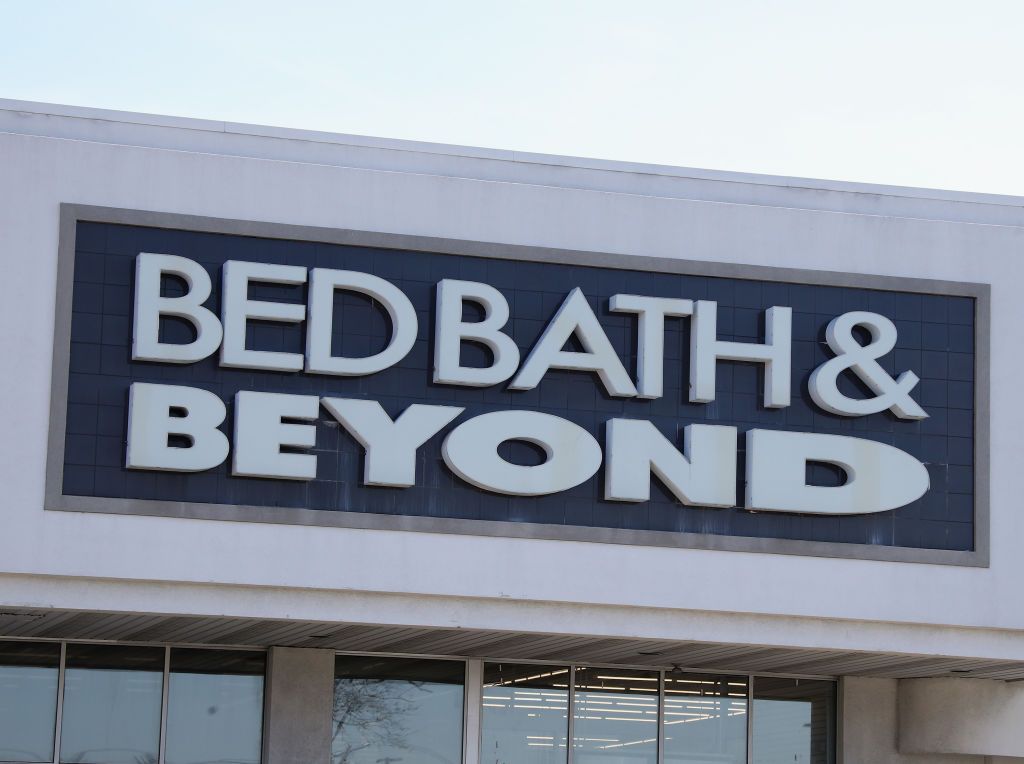 A Bed Bath &amp;amp; Beyond storefront in New York.