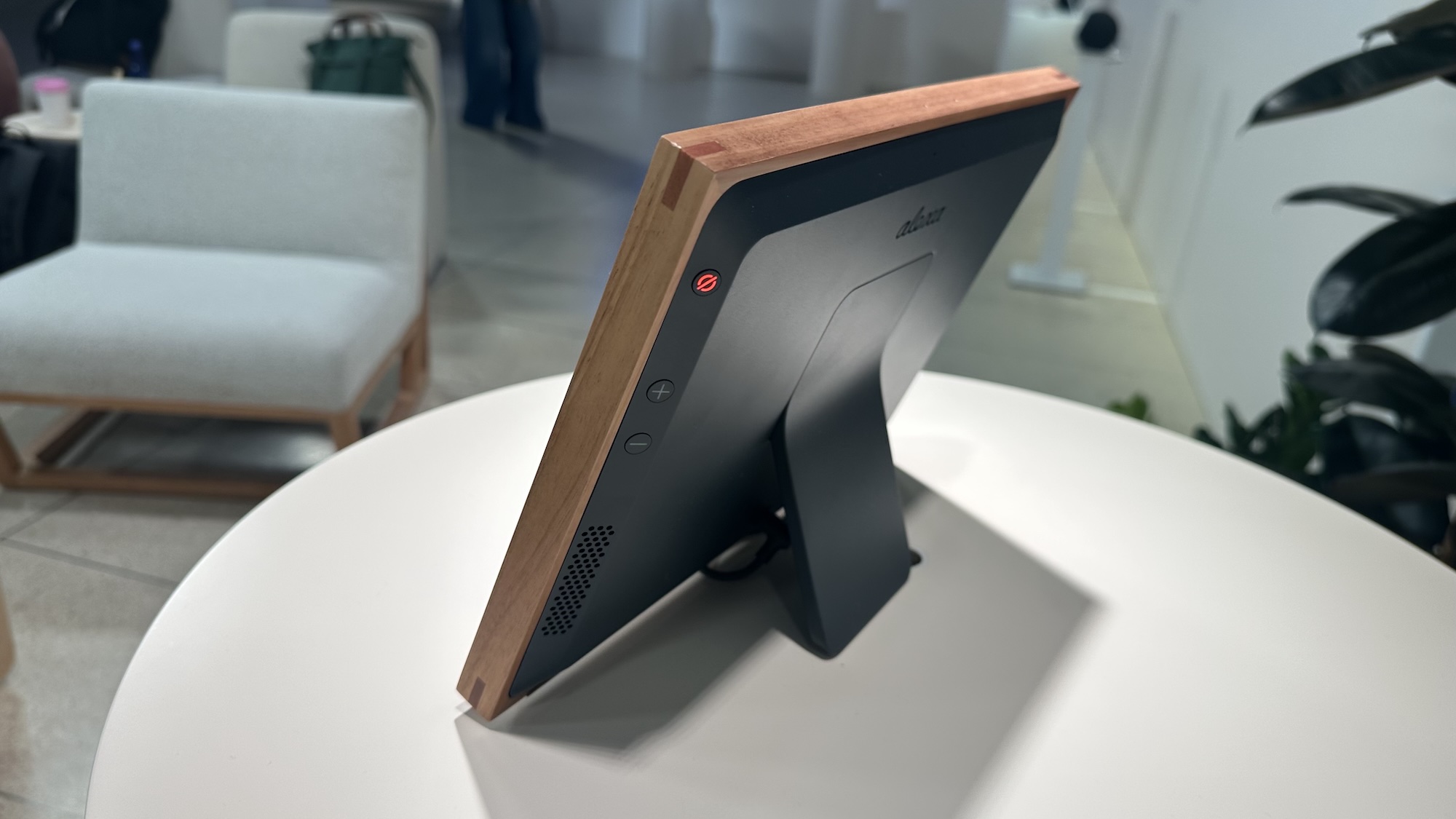 Back side of Alexa photo frame