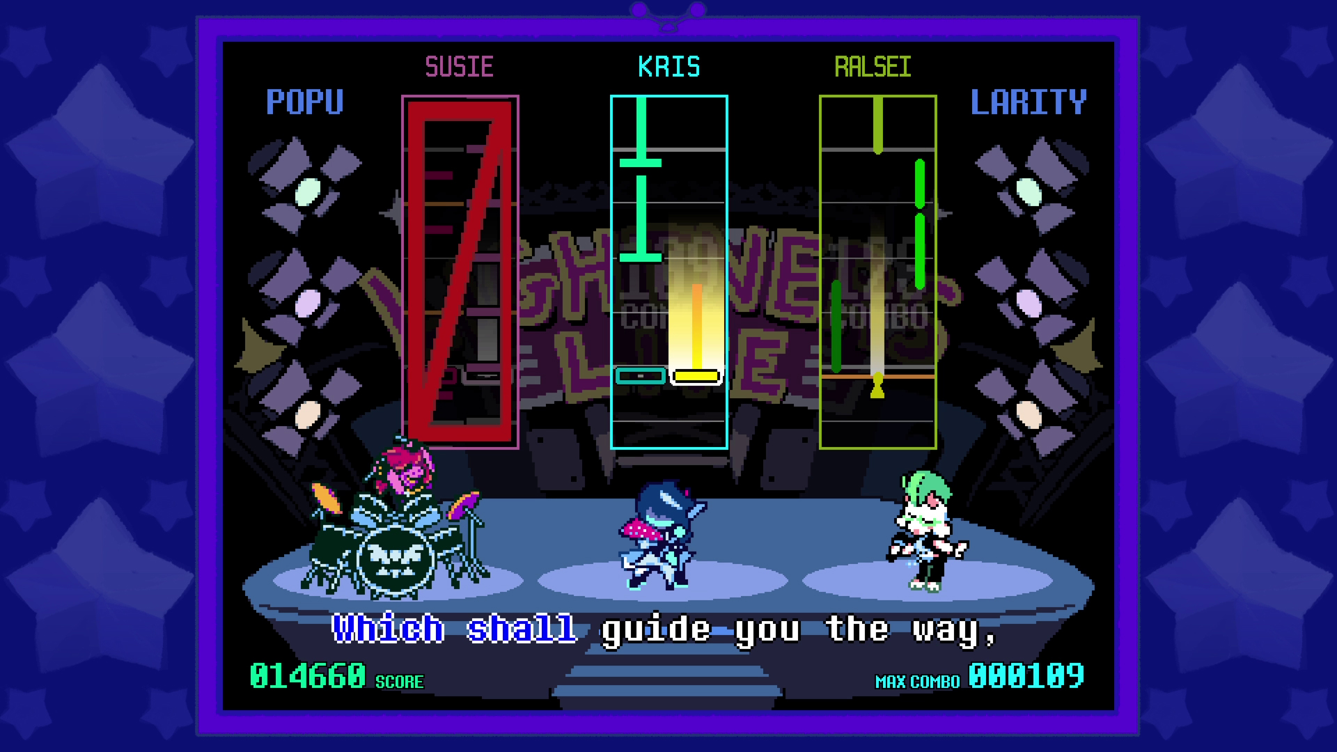 Playing in a band in Deltarune