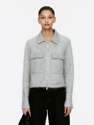 Mohair-Wool Blend Jacket