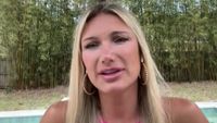 Brooke Hogan giving interview on Extra TV