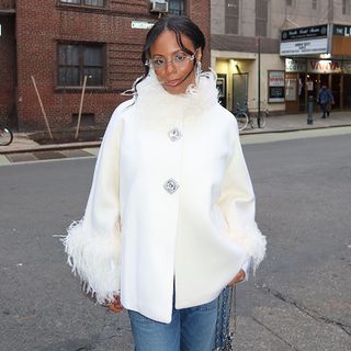 Sierra Mayhew in Nana Jacqueline coat.