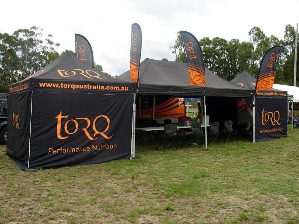 Team Torq's home sweet home at Kona.