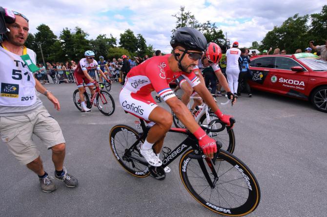 Nacer Bouhanni (Cofidis) after the stage 10 sprint