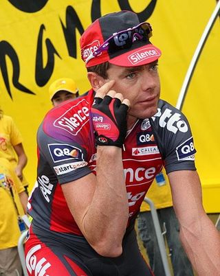 Cadel Evans (Silence-Lotto) deep in thought
