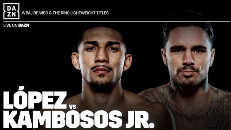 Poster for Teofimo Lopez vs. George Kambosos Jr.