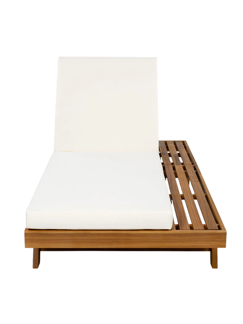 Acacia Wood Outdoor Chaise