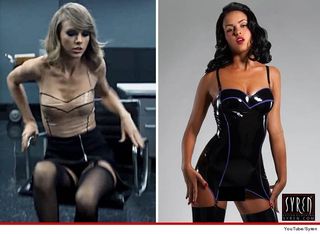 Taylor Swift and Selena Gomez in sexy outfits.