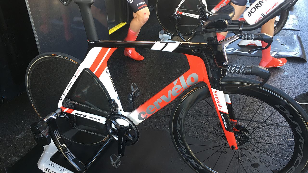 Tom Dumoulin's Team Sunweb Cerv&eacute;lo P5 Disc for 2019