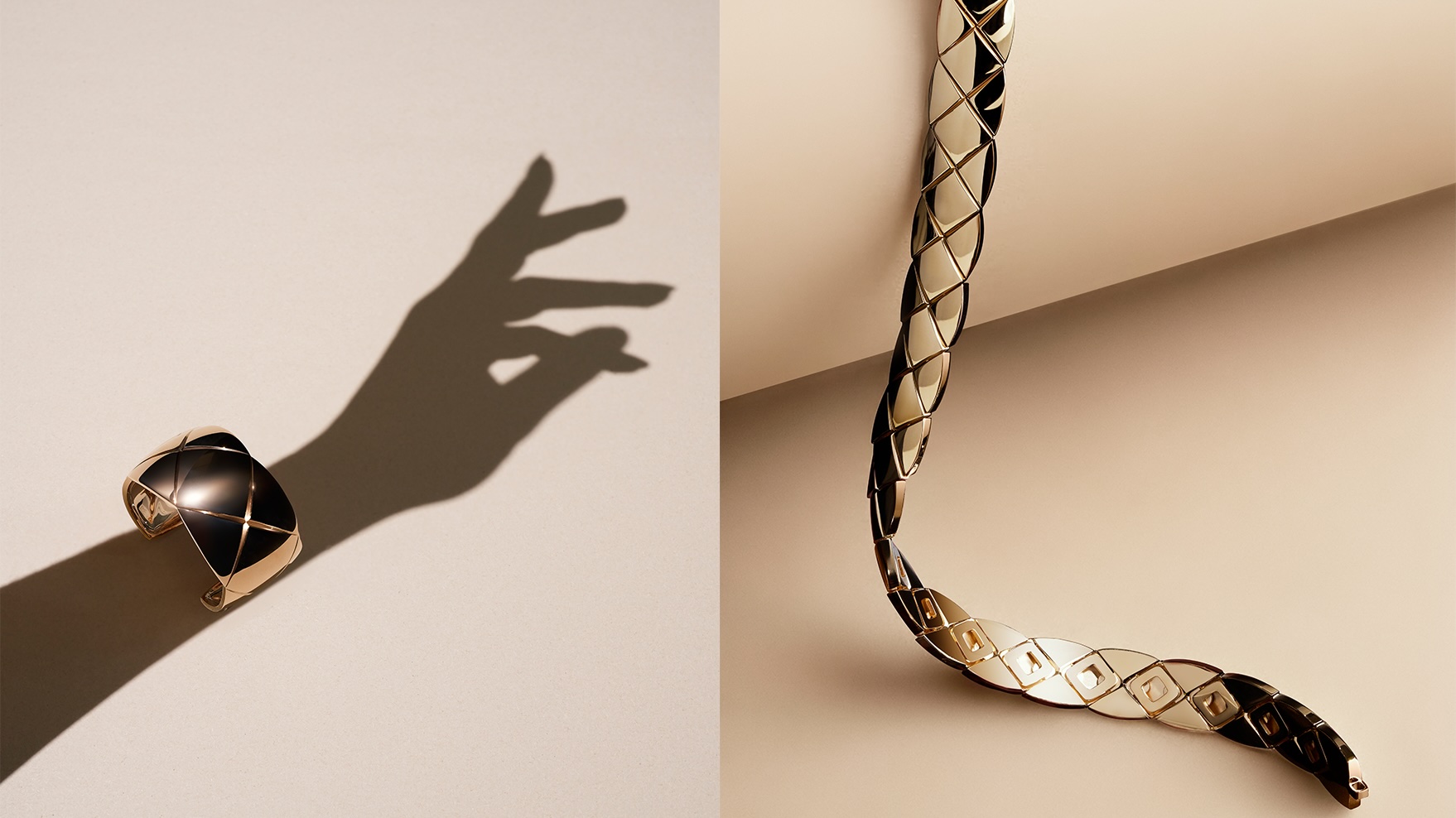 Chanel Coco Crush bangle and necklace