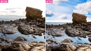 Download 50 FREE sky images to replace overexposed skies in Photoshop Elements 