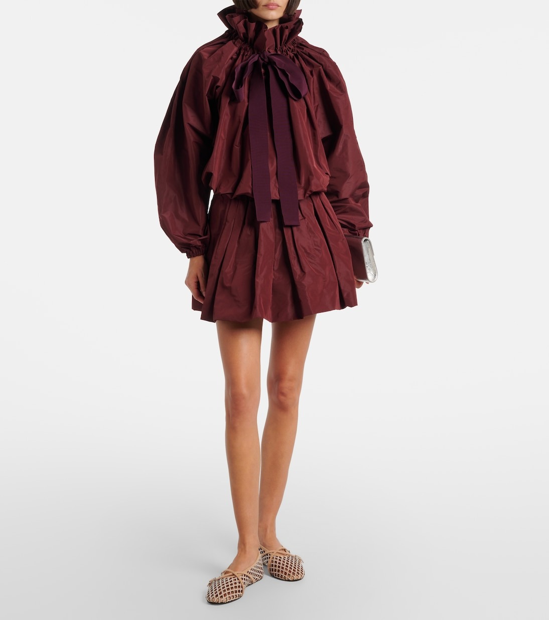 Patou, Faille Balloon Miniskirt