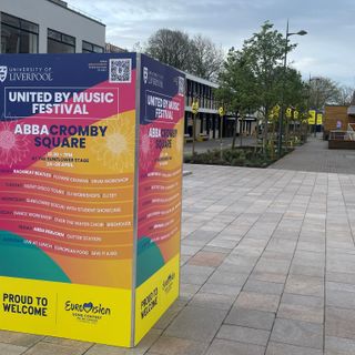 United By Music Festival posters in Liverpool