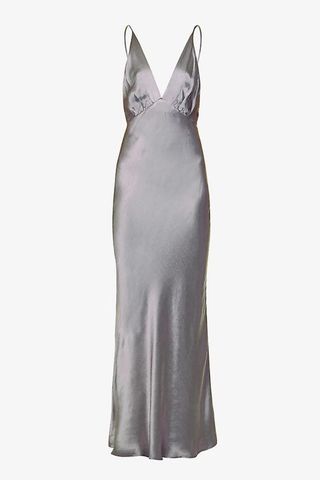 BEC & BRIDGE Lorelai V-neck satin maxi dress