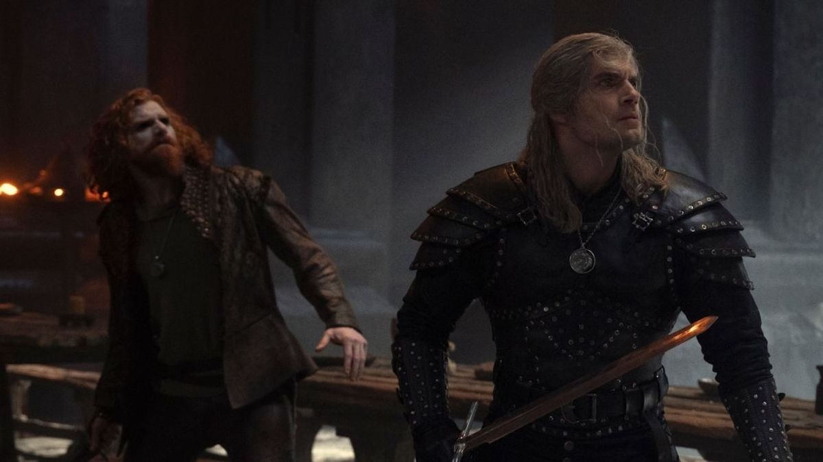 Henry Cavill and Paul Bullion in The Witcher Season 2