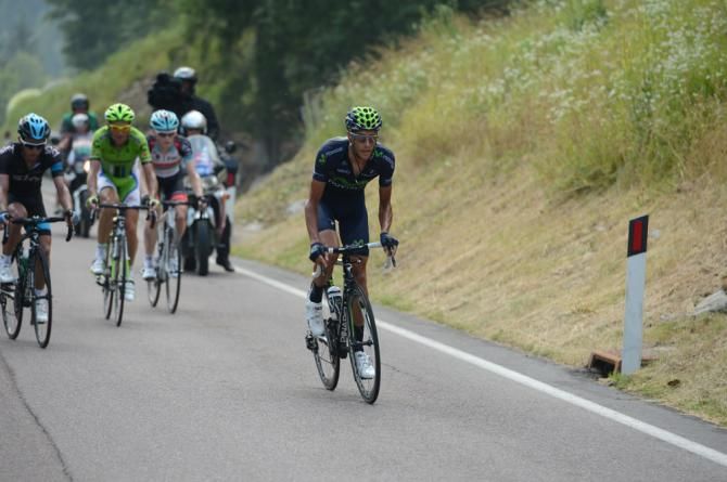 Eros Capecchi (Movistar) was an aggressor in the closing kilometers of stage 1