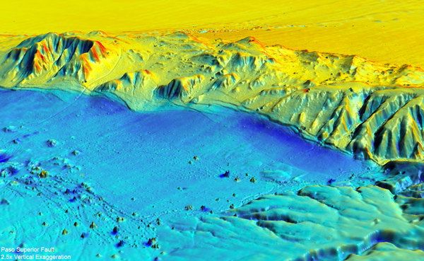 Topography changes after the 2010 Baja California quake