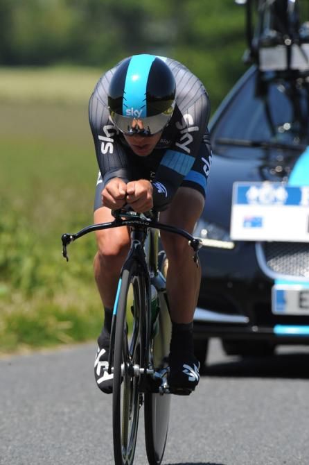 Richie Porte (Sky) cracked the top-10 in the Crit&eacute;rium du Dauphin&eacute; time trial