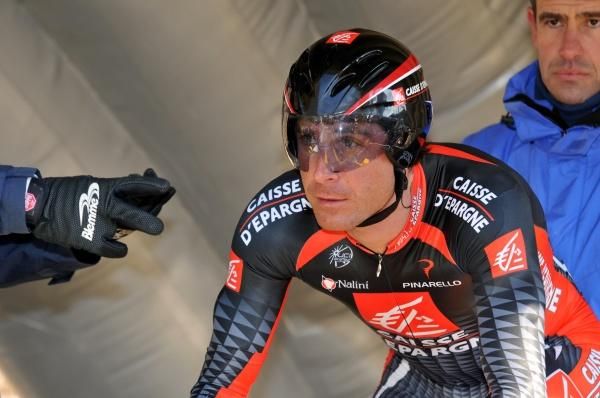 Jos&eacute; Ivan Gutierrez (Caisse d'Epargne) is solid against the clock but today's stage didn't suit him