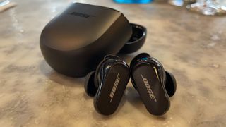 Bose QuietComfort Earbuds II out of their case