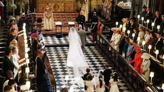 King Charles most memorable moments - Prince Charles walked Meghan Markle down the aisle when marrying Harry