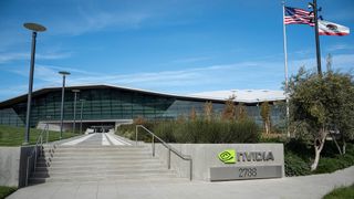 Nvidia headquarters in Santa Clara, California, U.S., on Tuesday, Feb. 23, 2021.