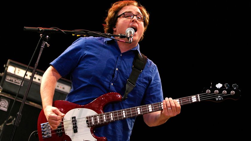 Robert Sledge of Ben Folds Five performs at SummerStage at Rumsey Playfield, Central Park on September 14, 2012 in New York City.