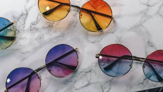 Different coloured sunglasses