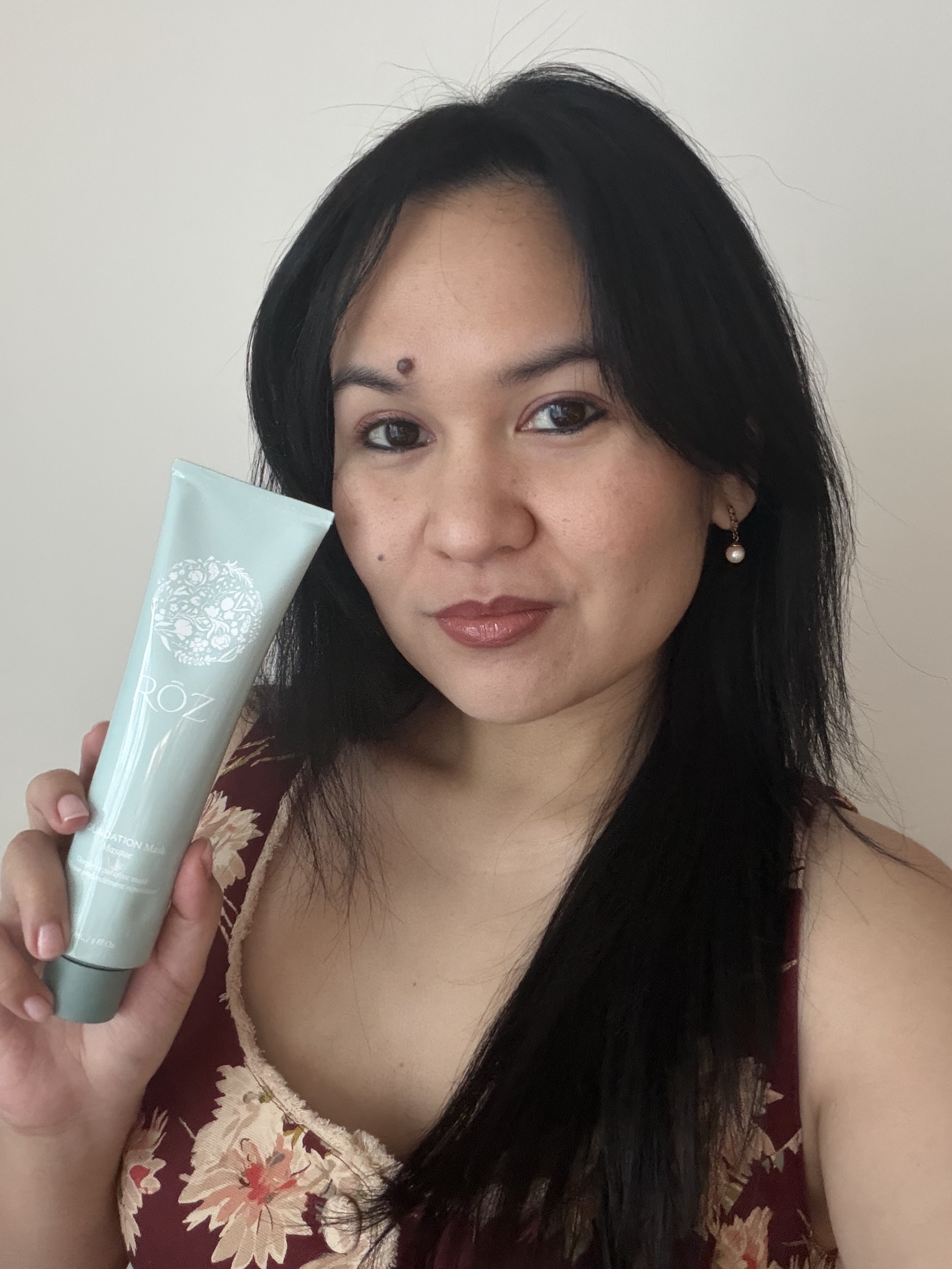 Audrey Noble with Roz Foundation Mask